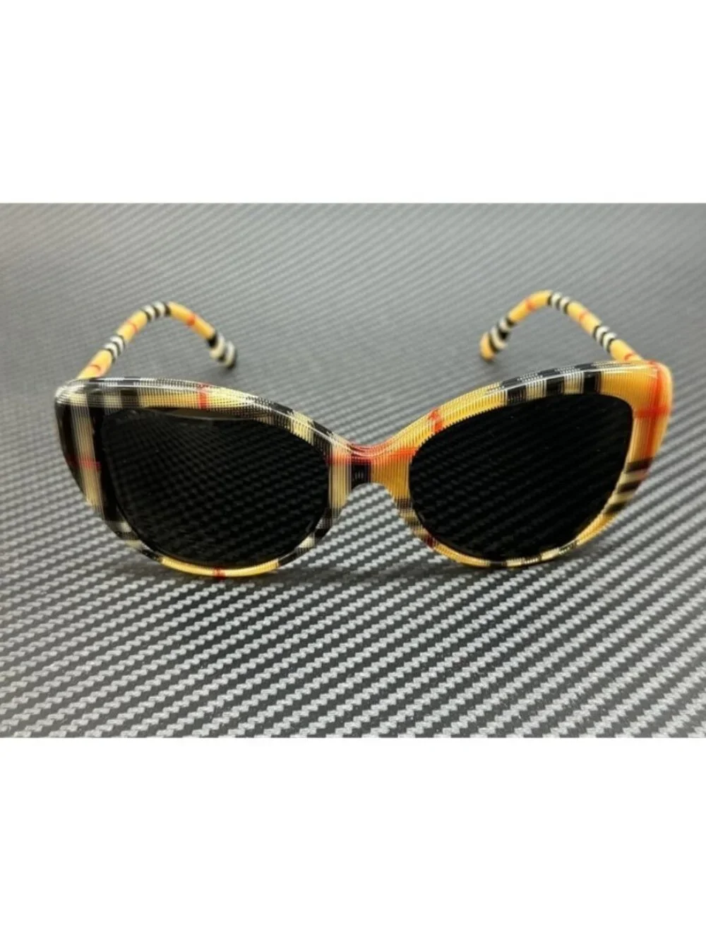 New Burberry Women Vintage Check Sunglasses 54-17-140